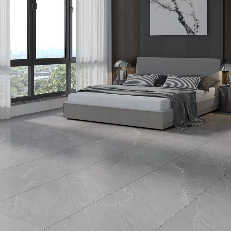 Gray tiles store for living room