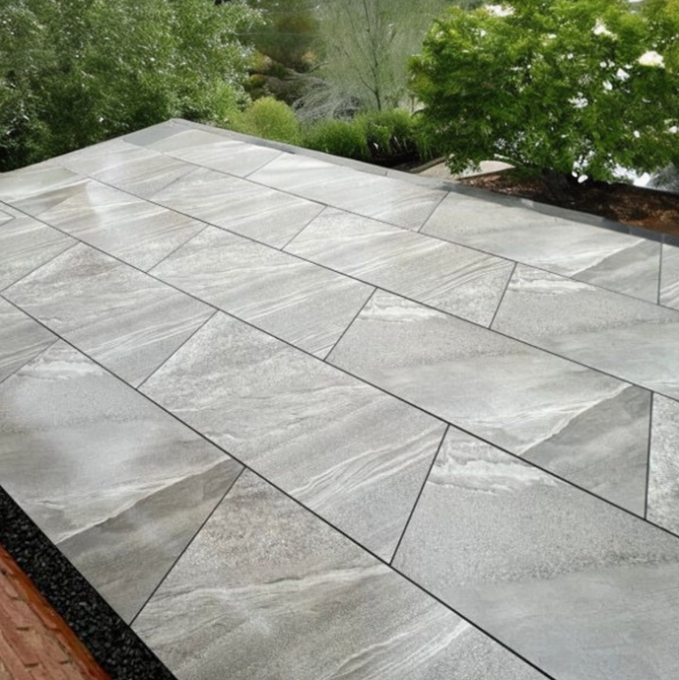 Pompei Grey Outdoor Porcelain Paving Slabs - 1200X600x20mm