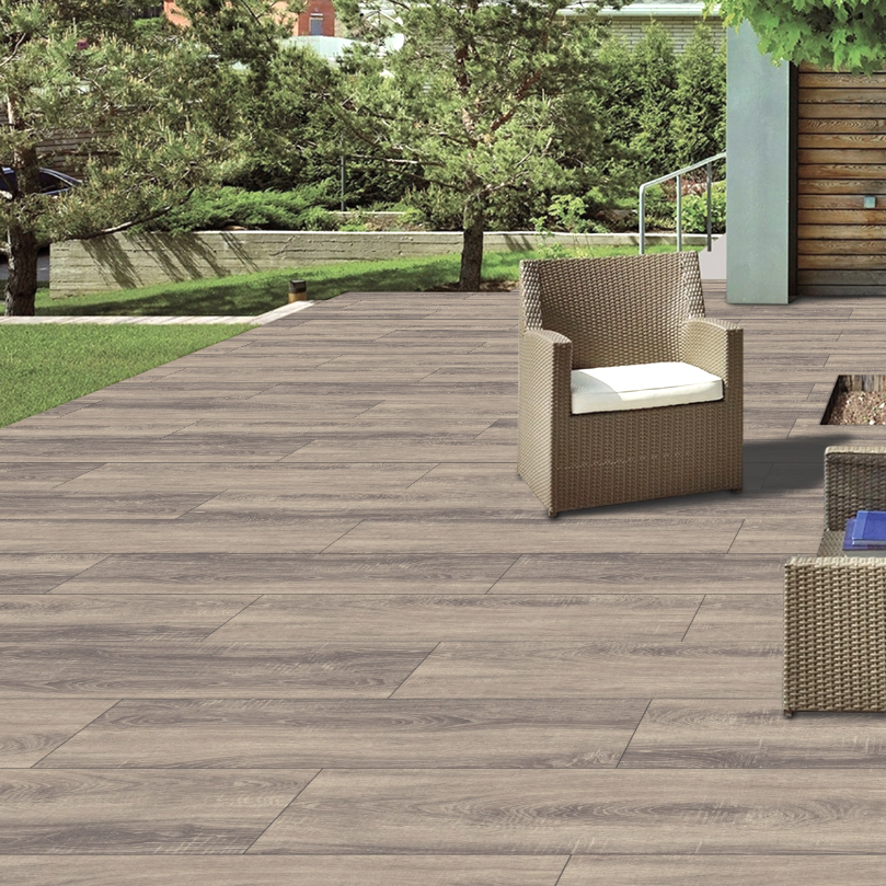 Capri Wood Effect Outdoor Porcelain Paving Slabs - 1200x300x20mm