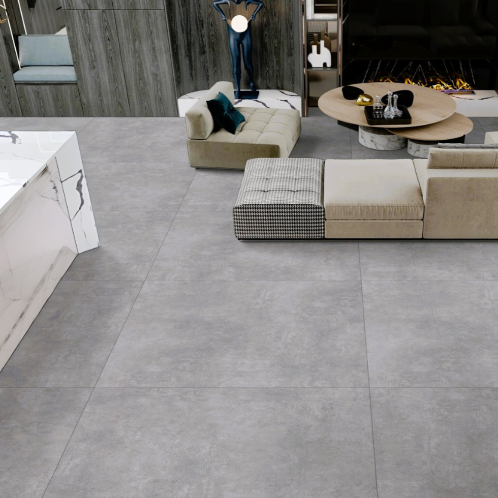 Cemento Grey Matt Indoor Wall&Floor Porcelain Tile-1000x1000mm