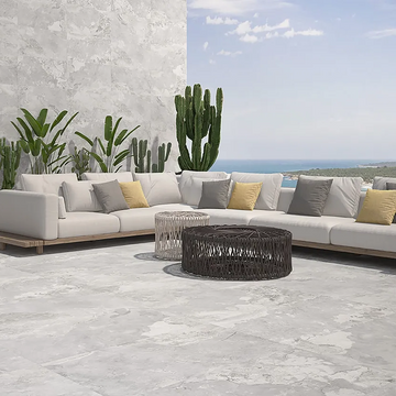 Ephesus White Matt Indoor Wall&Floor Porcelain Tile- 600x600mm