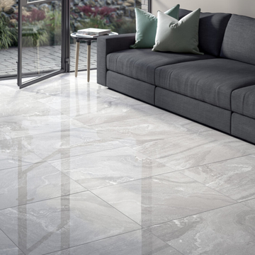 Foggy Grey Indoor Wall&Floor Porcelain Tile- 600x600mm