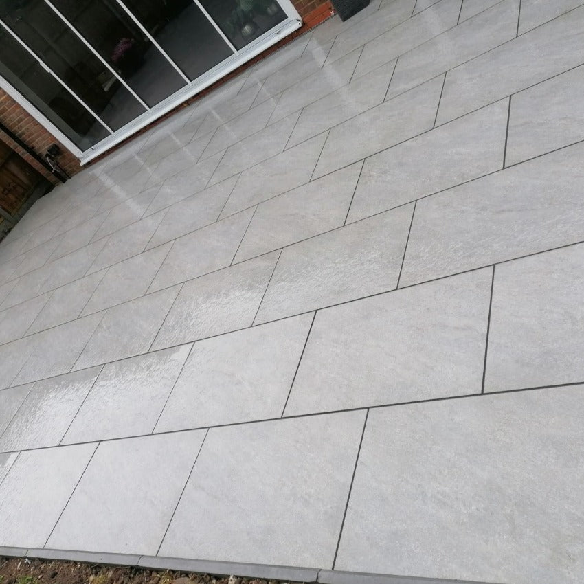 900x600x20 mm Grey Garden Porcelain Patio Slabs