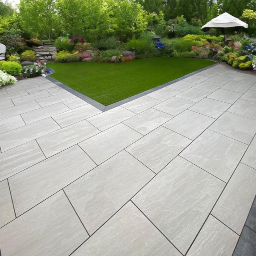 Kandla Grey Outdoor Porcelain Paving Slabs - 1200X600x20mm