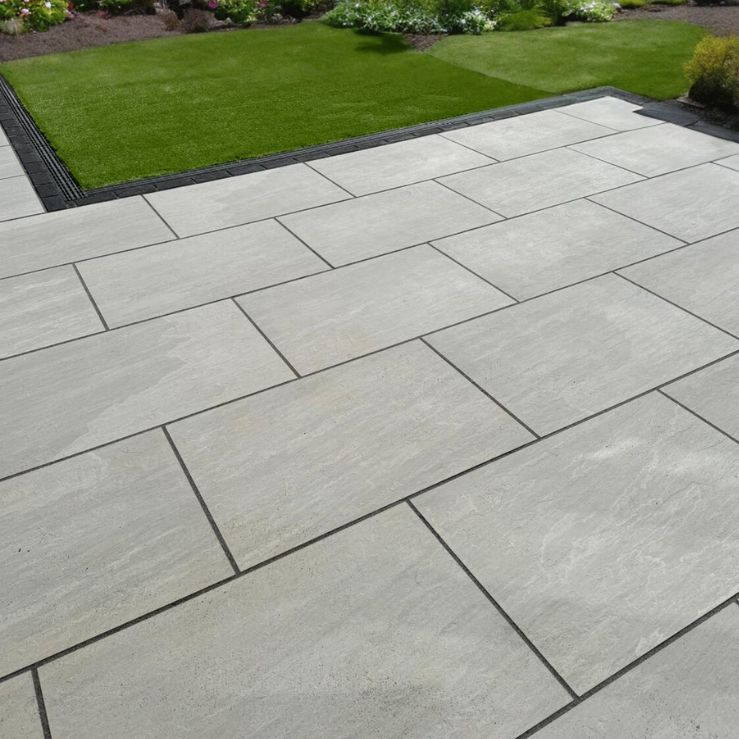 Kandla Grey Outdoor Porcelain Paving Slabs - 1200X600x20mm