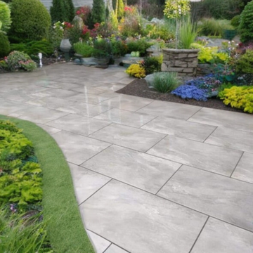 Marlon Grey Outdoor Porcelain Paving Slabs - 1200X600x20mm