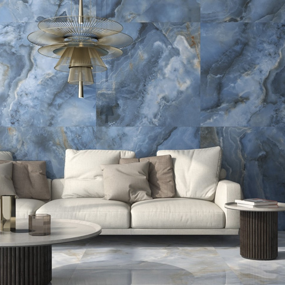 Onyx Blue Indoor Wall&Floor Porcelain Tile-1200x600mm