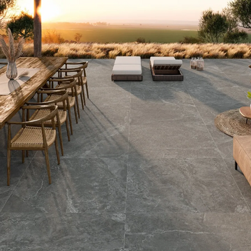 Palma Anthracite Matt Wall&Floor Porcelain Tile-1200x1200x10mm