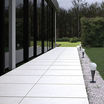 Porto Off White Outdoor Porcelain Paving Slabs - 900x600x20 mm