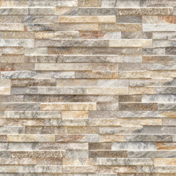 Sahara Beige Split Face Wall Cladding Tile 155x400 mm