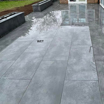 Saturnia Anthracite Outdoor Porcelain Paving Slabs - 1200X600x20mm