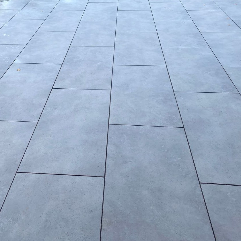 Saturnia Grey Outdoor Porcelain Paving Slabs - 900x600x20 mm