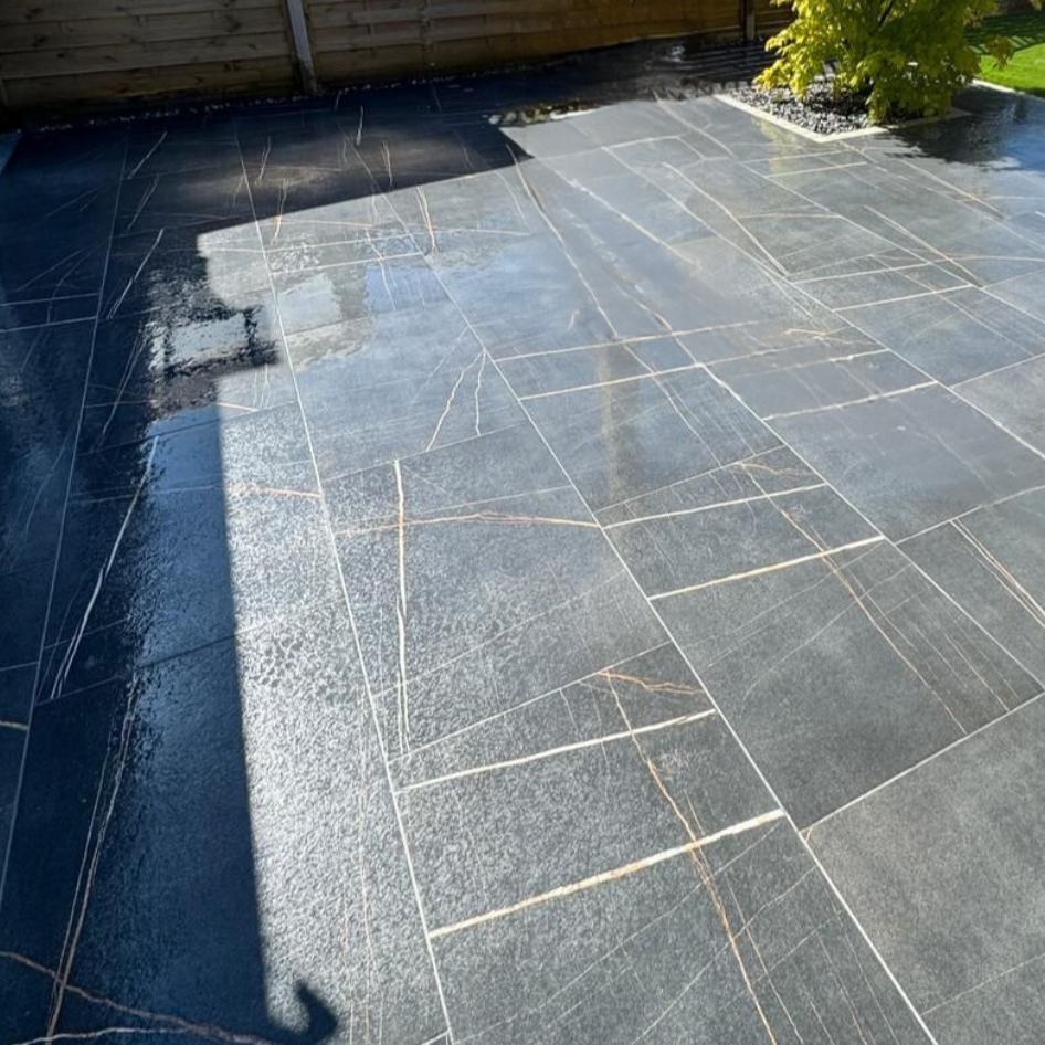 Siena Black Outdoor Porcelain Paving Slabs - 900x600x20 mm