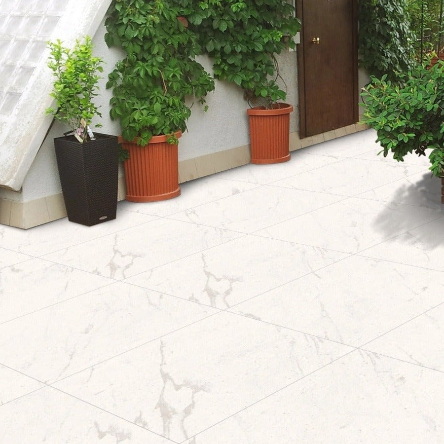 900x600x20 mm Tokyo White Outdoor Porcelain Paving Slabs