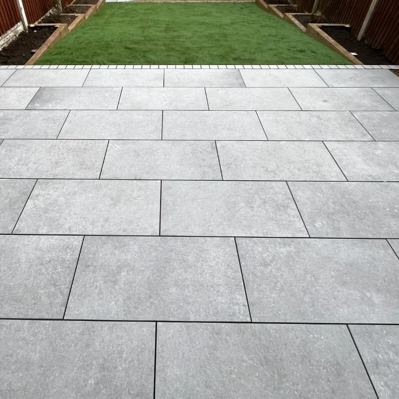 Toscana Grey Outdoor Porcelain Paving Slabs - 900x450x20 mm