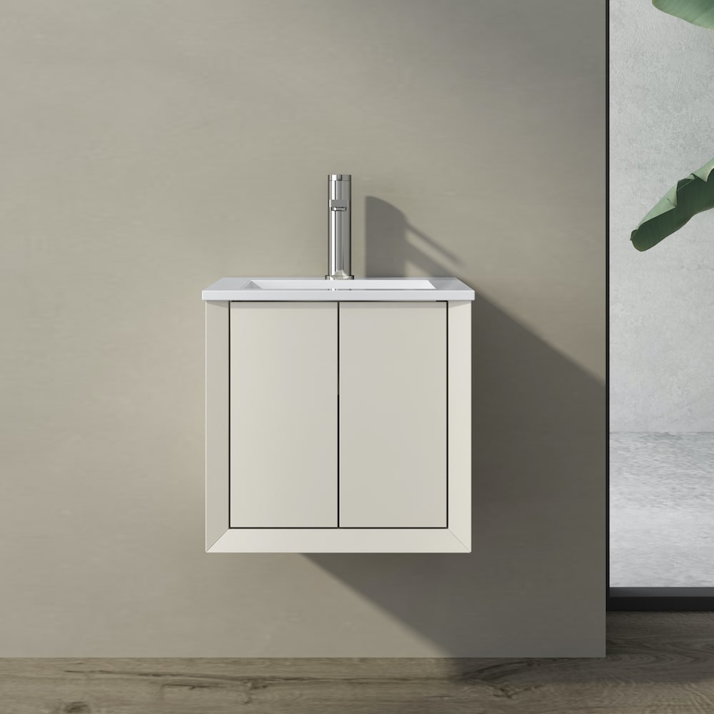 Verona Matt Black Cloakroom Vanity - 400mm